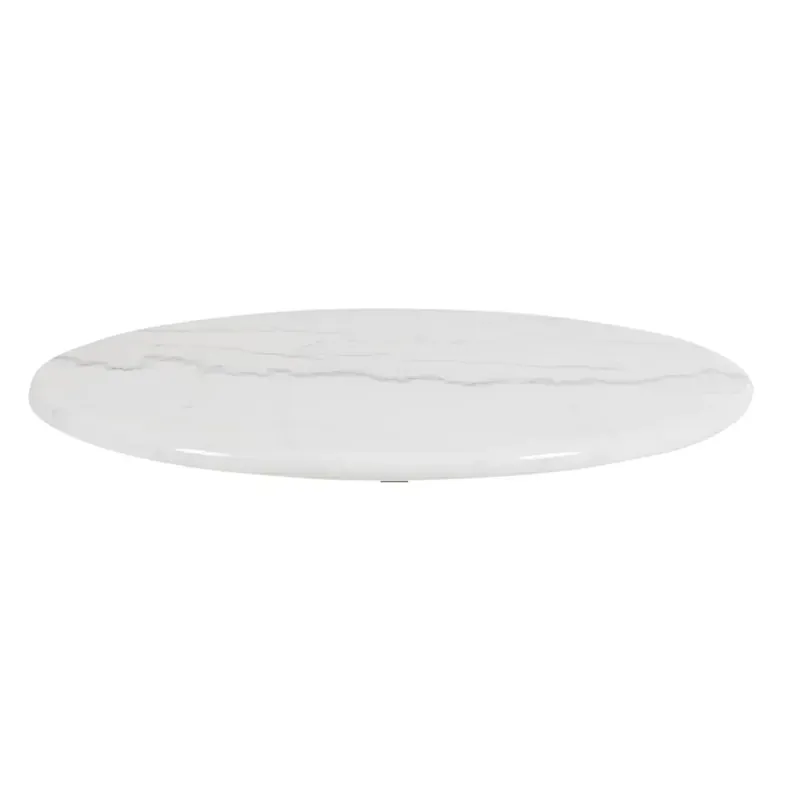 Begränsat antal Loire marmor bordsskiva 60 cm vit